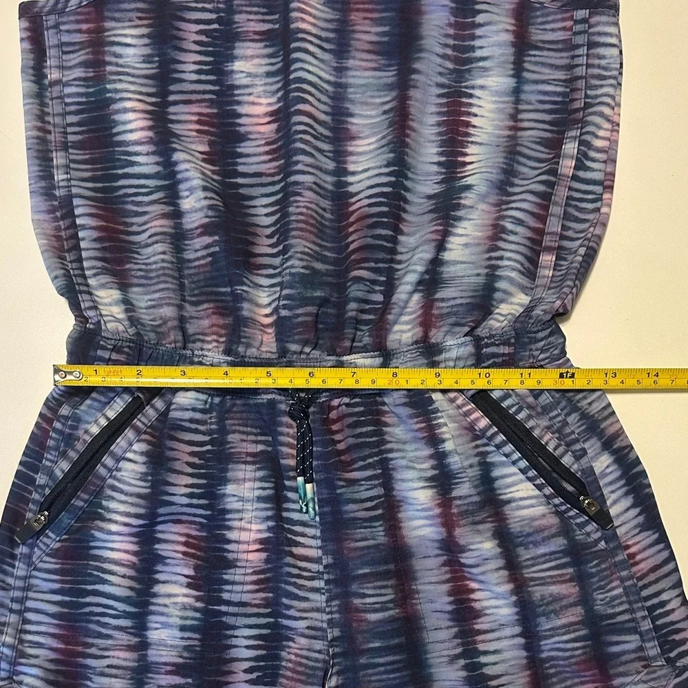 Athleta Girl Blue and Purple Patterned Romper - Picture 4 of 9